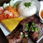 Best Cơm Sườn Chả 燒豬扒蟹肉餅飯 Grilled Pork and Crab Patty on Rice in Brooklyn, NY